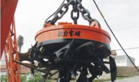 吊運(yùn)廢鋼用  吊運(yùn)廢鋼電磁鐵MW5高頻型系列
